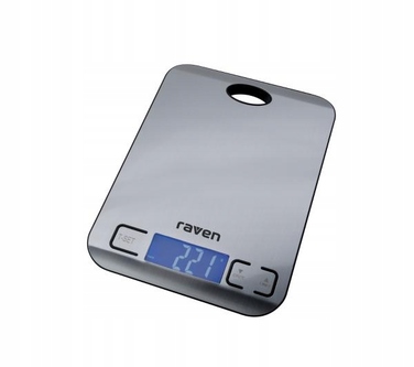 Кухонний ваги Raven EWK001NX, сріблястий/сірий, 5 кг