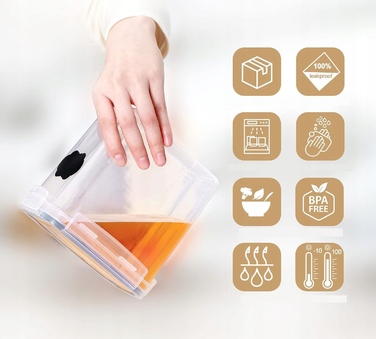 Герметичні контейнери для зберігання продуктів, щільні бокси + ПОДАРУНОК
