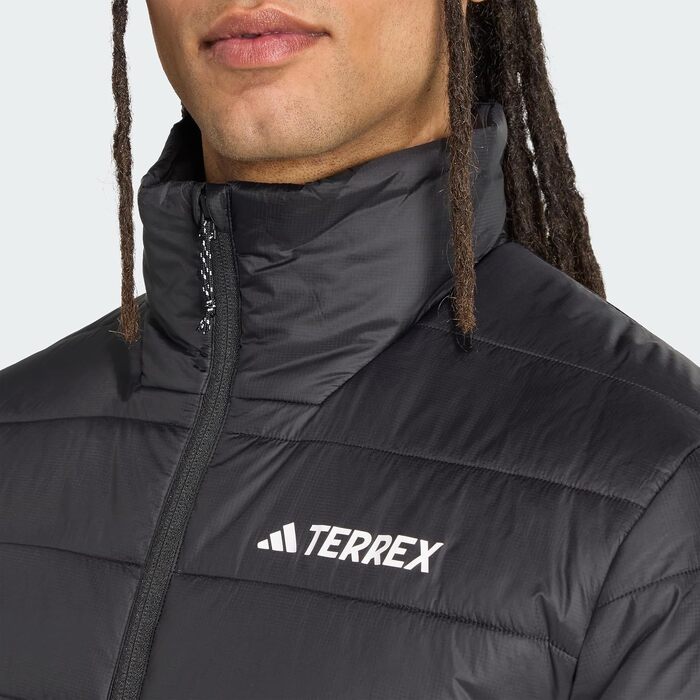 Чоловіча куртка-ізолятор adidas Terrex Multi Essentials, Olive Strata (S, чорна)