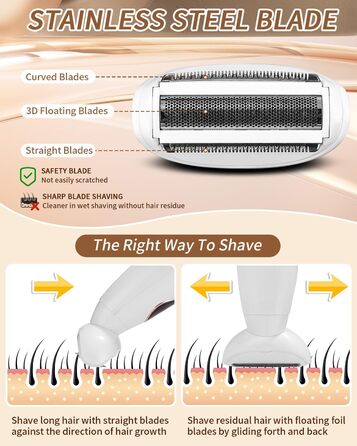 Електричний епілятор та гоління для жінок 5-в-1: тіло, зона бікіні, вусики, брови, ніс. USB-зарядка.