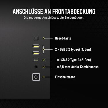 Корпус для ПК CORSAIR 2500D Airflow mATX: Чорний, 2-камерний, для водяного охолодження, сумісний з материнськими платами з реверсивним підключенням