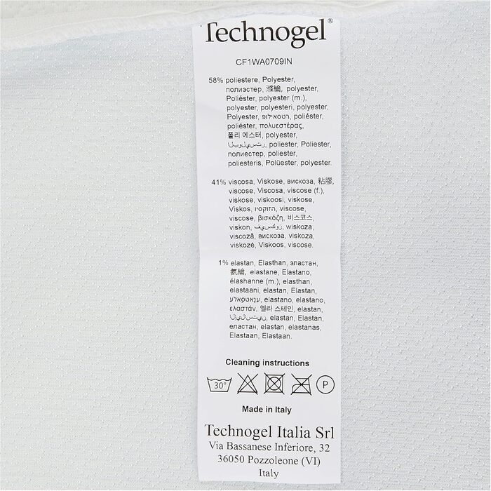 Technogel New Generation Original Anatomic Orthopedic Neck Pillow Antibacterial, Cervical Gel Pillow for Back & Side Sleepers incl. Pillowcase