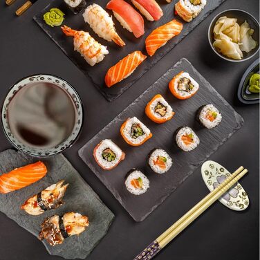 Набір посуду для суші на 4 особи, 12 шт. з кераміки, набір для подачі суші, дизайн 
