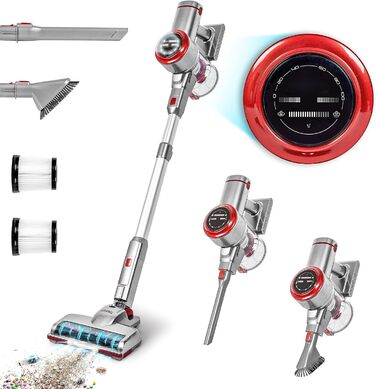 Duronic VC24: Бездротовий акумуляторний пилосос 220W з HEPA-фільтром, 3 швидкості, 50 хв роботи, без мішка