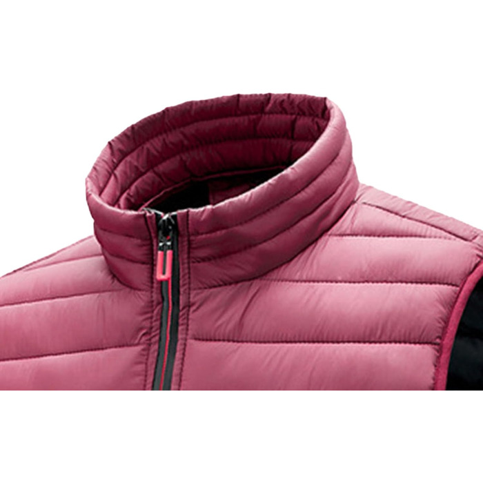 Чоловіча жилетка, утеплена, легка, тепла, для активного відпочинку, без рукавів, зимова, з стеганим оздобленням, з коміром-стійкою, слім-силует (L, бордовий)