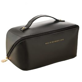 Косметичка для подорожей, велика, водонепроникна, з екошкіри - для макіяжу та косметики