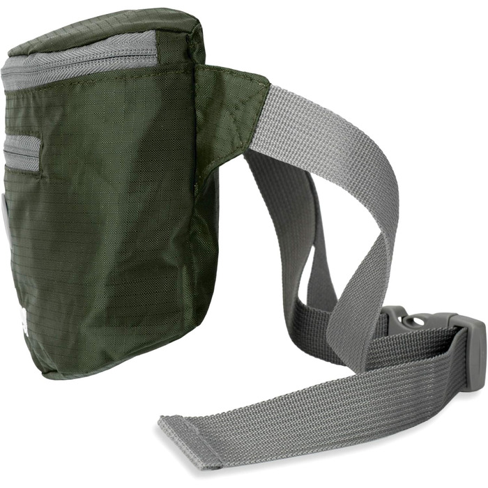 Сумка на плече для собак BOGG з дозатором пакетів для вигулу та контейнером для відходів (Buster Green)