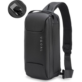 Чоловічий рюкзак VGOAL 6315-A Black – сумка-месенджер, для ноутбука