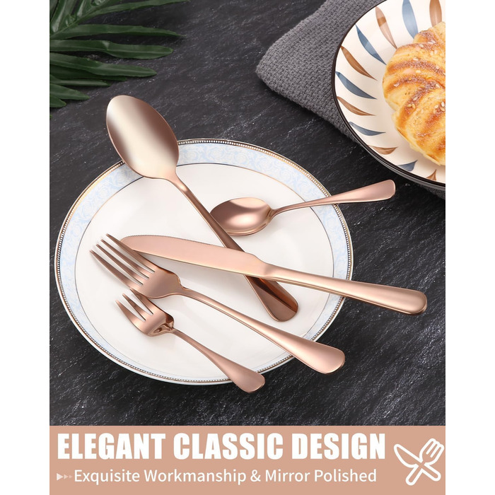 Набір столових приборів на 12 осіб, 60 предметів, чорний, з нержавіючої сталі, блискучий, для дому, вечірки, ресторану, сумісний з посудомийною машиною