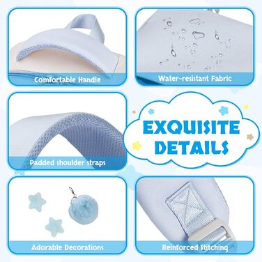 Шкільний рюкзак для дівчинки Lässig 3 в 1: рюкзак, ланчбокс, пенал. Підходить для 2-5 класів. Набір для підлітків та дітей. Колір: блакитний