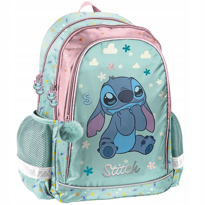Шкільний рюкзак Paso Lilo & Stitch багатосекційний, синій, 22 л