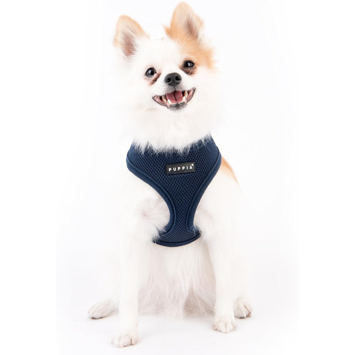 Іграшка для собак Пуппія - м'яка іграшка для малих та середніх собак, різних кольорів, також для цуценят, анти-натяжна, розмір L, колір Navy Blue