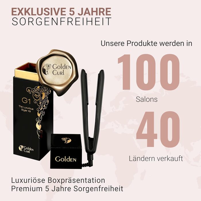 2-in-1 Hair Straightener & Curling Wand - Black G1 - 5 Year Worry-Free Guarantee