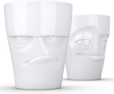 Fiftyeight TV Mug Set, 2-Piece Set, Mischievous/Grumpy, Porcelain, White, 350 ml, T012701