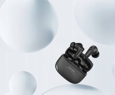 Бездротові вакуумні навушники TONSIL TW50BT Bluetooth, чорні