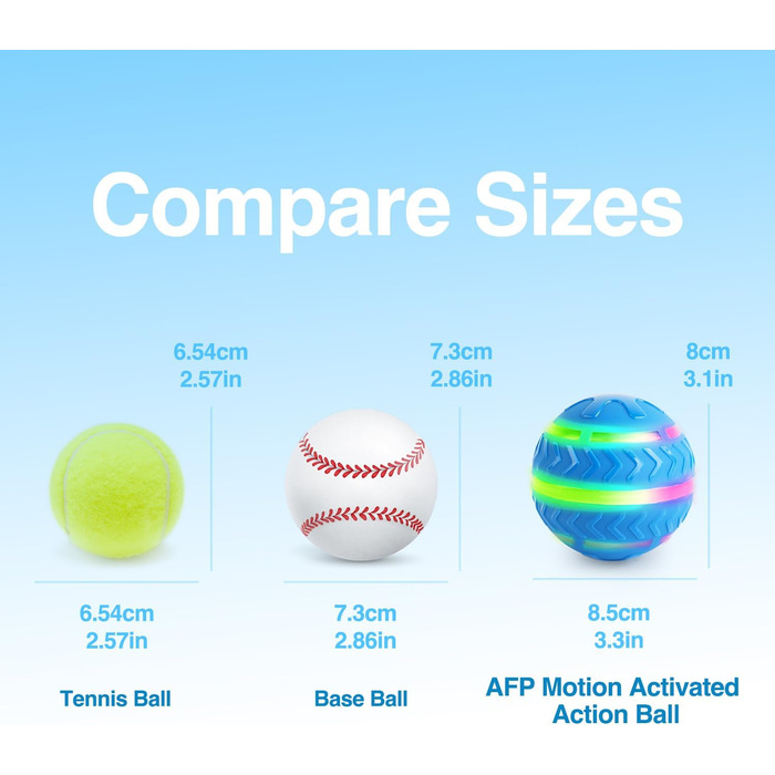 Інтерактивна LED-куля для собак ALL FOR PAWS: активна гра з підсвічуванням, USB-зарядка, для розваг та руху