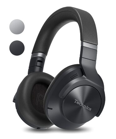 Навушники Bluetooth Technics EAH-A800E-S сріблясті з шумозаглушенням та мікрофоном, складані, бездротові