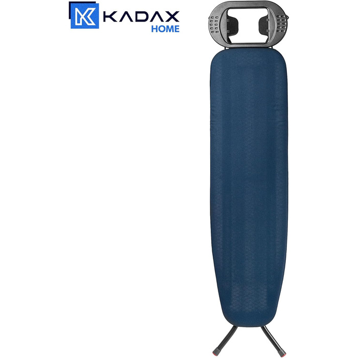 Прасувальна дошка KADAX 110x30 см, складна, з регульованою висотою, для дому, Made in EU (Темно-синій)