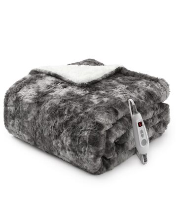 Електрична ковдра LinTimes з автовимкненням, 6 температурних режимів, 180 x 130 см, сіра