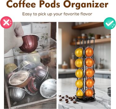 Тримач для кавових капсул, сумісний з Nespresso Vertuo (на 20 штук)