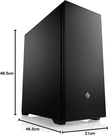 Корпус для ігрового ПК VITRUM PRO - Midi Tower з RGB підсвічуванням, скляна бічна панель, встановлені вентилятори, підтримка ATX, mATX, Mini-ITX, білий, CRONOS II Silent