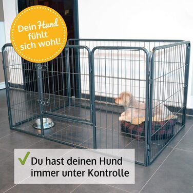Zooprinz Freilaufgehege для собак (загон) - ідеальний вольєр для цуценят та великих собак, стабільне плетіння, 4 моделі, 70,5 см