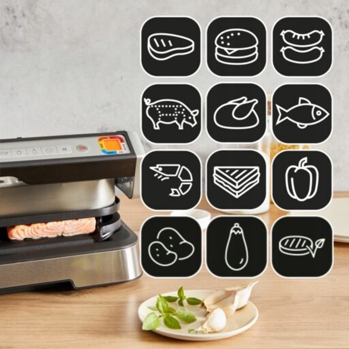 Електричний контактний гриль Tefal OptiGrill XL, розкладний, 2200 Вт