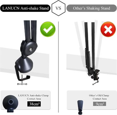 Кріплення для мікрофона Arm V35: міцний стійкий штатив для Yeti Snowball та інших мікрофонів