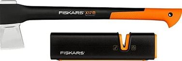 Точилка для ножів Fiskars Xsharp, керамічний точильний елемент, корпус з скловолокна, чорний/помаранчевий