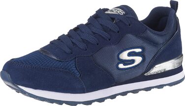 Кросівки Skechers OG 85-Goldn Gurl Navy Suede Mesh Nylon Silver Trim, 39.5 EU
