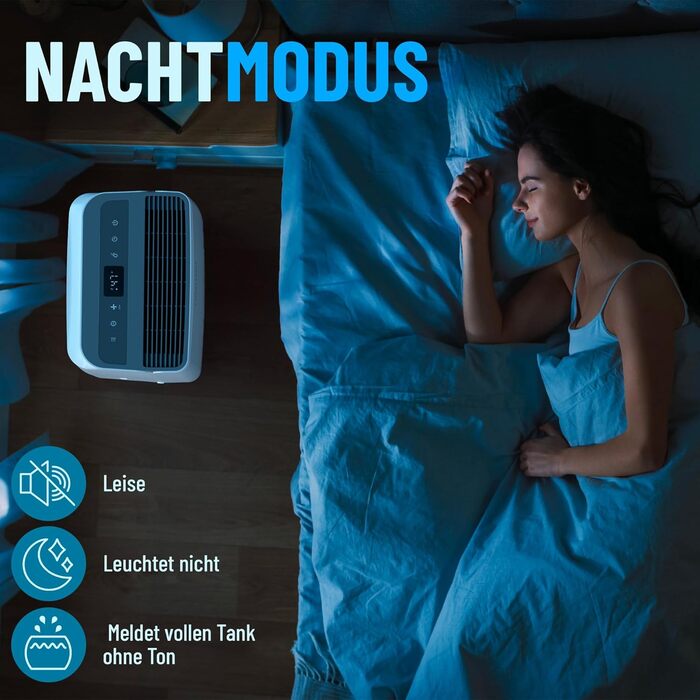 Noaton® DF 4115 WiFi: Зволожувач та очищувач повітря HEPA, 15л/24г, 5 режимів, тихий, з таймером, Wi-Fi, 3 роки гарантії, для приміщень до 50 м²