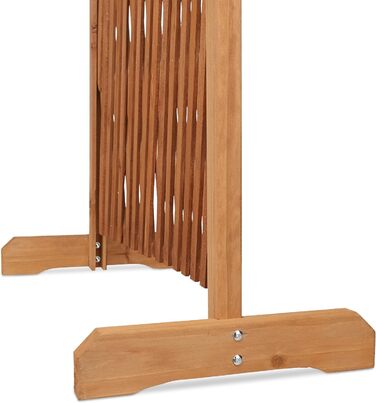 Relaxdays Trellis, extendable, freestanding, for garden, balcony, terrace, climbing aid, HxBxT: 100 x 165 x 30 cm, brown