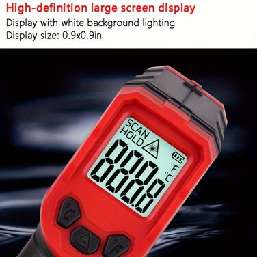 Інфрачервоний термометр лазерний, цифровий -37°F~1022°F / -32°C～400°C. Ідеально для приготування їжі, гриля, барбекю, вимірювання температури м'яса та цукру. Не для вимірювання температури тіла людини.