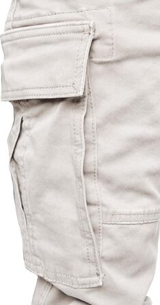 Чоловічі штани карго чинос джинси Herren Jogger R7020 світло-сірі (33W)