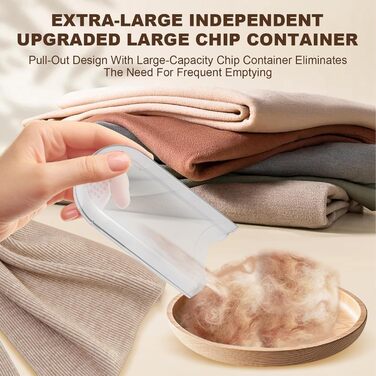 Електричний видалення ворсу Fusselrasierer: 3 режими, 6-клинковий насадка, LCD-дисплей, безпечний, для різних тканин, чорний