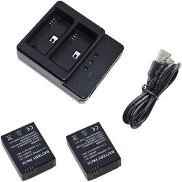 Акумулятор Suptig (2 шт) та подвійний зарядний пристрій для GoPro HERO3 / HERO3+ / AHDBT-301 / AHDBT-302