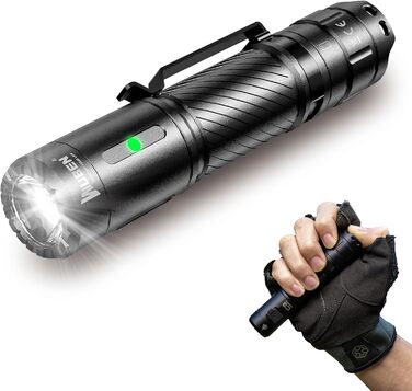 Ліхтарик WUBEN C3 LED, акумуляторний, 1200 люмен, тактичний, компактний, 6 режимів, IP68, водонепроникний, для кемпінгу, EDC, екстрених ситуацій