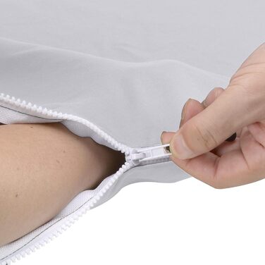 Traveler's Pal Hüttenschlafsack made from 100% Duraweave - Sleeping bag with side and foot zipper - Lightweight and thin liner summer sleeping bag, breathable and skin-friendly