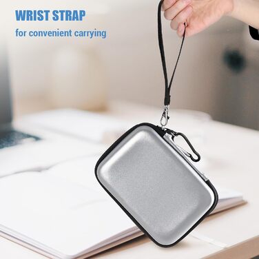 Чохол для жорсткого диска ProCase 2.5' для Seagate, Toshiba, WD, UnionSine, Samsung - сріблястий