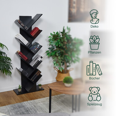 Книжкова шафа Relaxdays 9 рівнів