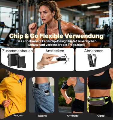 MP3-плеєр Hmusic P68 HiFi з кліпсою, Bluetooth, 16GB + карта пам'яті 128GB, підтримка DSD, Hi-Res аудіо