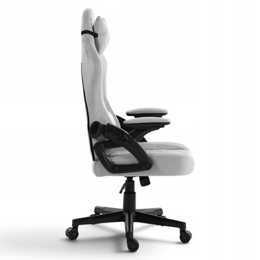 Ігрове крісло Delagear G 404, тканина, сіре