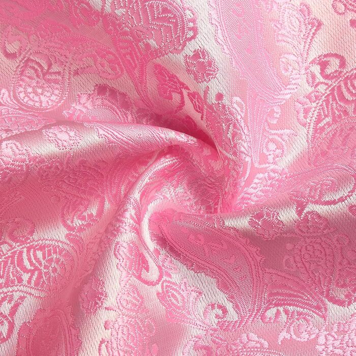 Набір краваток, нагрудних хустинок та затискачів для краваток Paisley: елегантний подарунковий набір для чоловіків (рожевий)