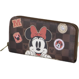 Disney Minnie Mouse Journey Essential Wallet, Brown, 19 x 10 cm