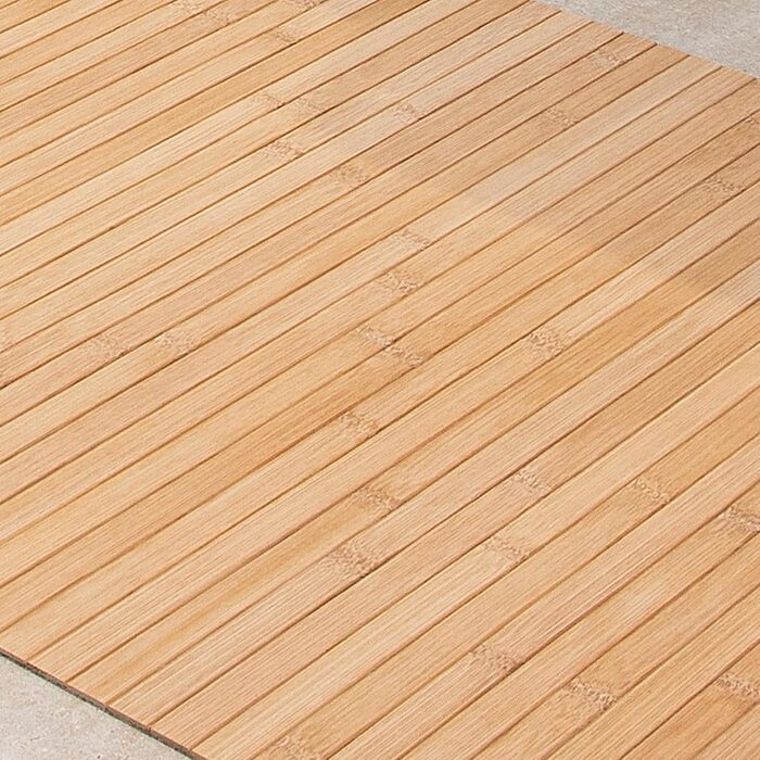 DE-Commerce Bamboo Bath Mat Set - 3 Pack, Non-Slip Bath Rugs, Wooden Mat, Bathroom Decor