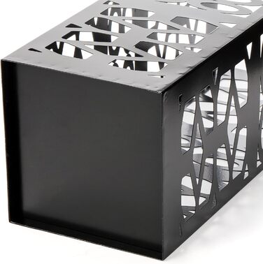 ZENFUN Metal Umbrella Stand - Freestanding Umbrella Holder for Entryway, Home, Office, Hotel - Black, 15x15x40 CM