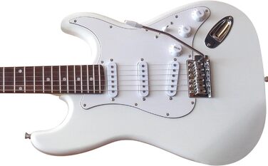 Електрогітара GW25 (білий) у комплекті з підсилювачем 45W, чохлом, ремінком, струнами та 3 медіаторами