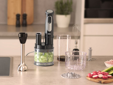 Ручний блендер Braun MultiQuick 5 Pro MQ 55755M, 1000 Вт, чорний