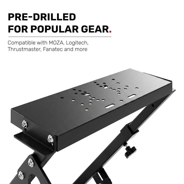 Ігровий стійка для керма GT Omega PRO Wheel Stand з посиленою педальною платформою, тримачем КПП та фіксатором крісла, складана