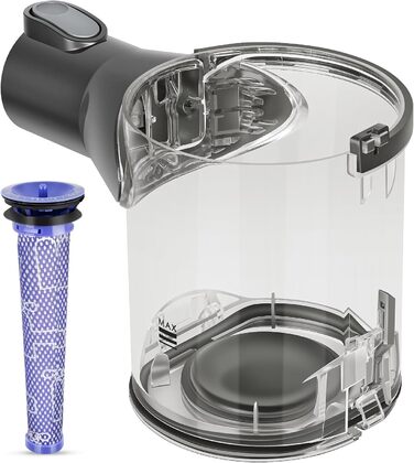 Dyson V6 DC58 DC59 DC62 DC74 Vacuum Cleaner Replacement Dust Bin & Accessories - Part # 965660-01